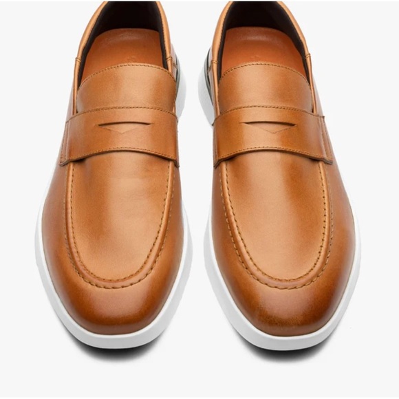 Wolf & Shepard Crossover Penny Loafer Honey Tan Leather Sz 11 Preppy main image 13